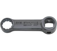 Adaptador Stahlwille 447a, medida 3/8", 9/16". Número de artículo: 02470034. Cantidad por paquete: 1 unidad