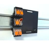 Adaptador universal DIN Rail/Hutschrienenadapter para actuadores y sensores con 3 x Wago bornes de conexión 221-413
