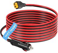 Adaptador XT60 de 12 V/24 V CC cargador de coche para ECOFLOW DELTA 2/3 River 3/2 MAX Bluetti EB55 AC70 Power Station Anker SOLIX C200 C300 C1000 F2000 Generador Solar Batería XT60 Plug Cable de carga