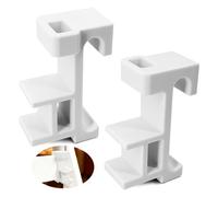 Adaptadores para Trona Stokke Tripp Trapp - 2 piezas blancas para barra transversal de 75 mm, soportes para Baby Set, bandeja y accesorios, modelos a partir de mayo de 2003