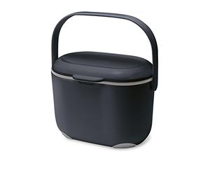 Addis 2,5 litros Cubo para Compost, Negro/Gris