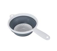 Addis 517522 Pop & Store - Colador de Alimentos Plegable con asa, Color Blanco y Gris, 34 x 20 x 3 cm