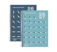 ADDITIO - Agenda secundaria de 12 a 16 años | Meridian | Agenda escolar 2026-27 | Semana vista | De septiembre 2026 a junio 2027 | 15 x 21cm | Catalán | Azul Claro | Azul Oscuro