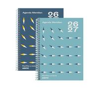 ADDITIO - Agenda secundaria de 12 a 16 años | Meridian | Agenda escolar 2026-27 | Semana vista | De septiembre 2026 a junio 2027 | 15 x 21cm | Español | Azul Claro | Azul Oscuro
