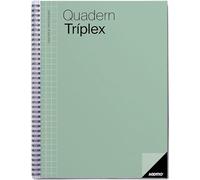 ADDITIO - Cuaderno Tríplex para el profesorado | Planificación mensual y semanal | Evaluación | Tutoría | Reuniones | Papel ecológico | Tamaño 22,5 x 31 cm | Catalán | Verde