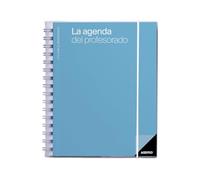 ADDITIO - La Agenda del Profesorado | Planificación trimestral | Semana vista | Evaluación | Tamaño 16,5 x 21,5 cm. | Español | Azul