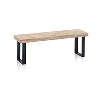 Banco loft roble salvaje - negro, roble salvaje - blanco, roble boreal - negro, roble honey - negro 120 x 47 x 34 cm