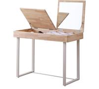 Adec Group Mesa / Tocador con Espejo - 100 x 50cm - Nordish /Blanco - Muebles y Electrodomesticos Contreras