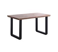 Adec Group Roma, Mesa de Comedor Extensible, Mesa 2 Tramos, Acabado en Roble Honey y Negro, Medidas: 140-180 - 220 cm (Largo) x 80 cm (Ancho) x 77 cm (Alto)
