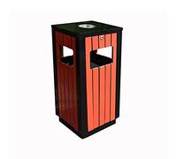 ADERFETBI Cubo Basura Intemperie Bote de Basura Papelera al Aire Libre Cuadrado Reciclaje residuos Panel incrustado for Uso en Exteriores(A)