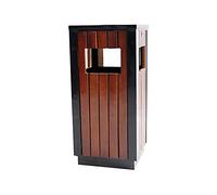 ADERFETBI Cubo Basura Intemperie Bote de Basura Papelera al Aire Libre Cuadrado Reciclaje residuos Panel incrustado for Uso en Exteriores(B)