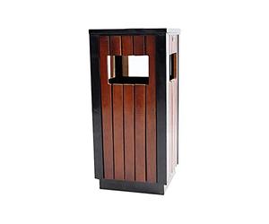 ADERFETBI Cubo Basura Intemperie Bote de Basura Papelera al Aire Libre Cuadrado Reciclaje residuos Panel incrustado for Uso en Exteriores(B)