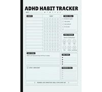 ADHD Habit Tracker for Adults: Daily Routine Planner and Productivity Journal | Simple Habit Tracking Journal | 12 Months Undated Planner Journal | Helps you Stay Focused