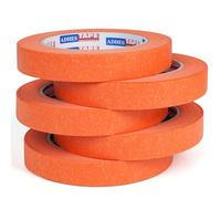ADHES 5 Rollos NaranjaDe Cinta De Carrocero, Resistente A Los Rayos UV Y Al