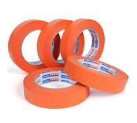 ADHES 5 Rollos NaranjaDe Cinta De Carrocero, Resistente A Los Rayos UV Y Al