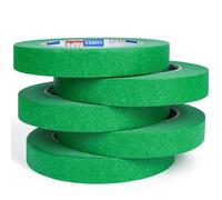 ADHES 5 Rollos Verde De Cinta De Carrocero 18MM X 50M, Resistente A Los