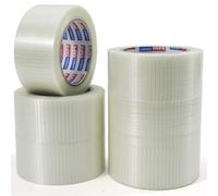 Adhes 6 rollos de cinta larga 50mm x 32m fibra de vidrio, cinta reforzada