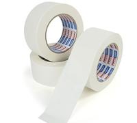 ADHES Blanca Cinta de embalaje de papel Kraft, 50 mm x 50 m 3 rollos Cinta