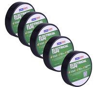 ADHES Cinta aislante de PVC para aislamiento eléctrico negro 19mm x 20m