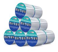 ADHES - Cinta de butilo impermeable de aluminio con goma fuerte, | 100 mm x 5m, 12 rollos de 1,5 mm de grosor para fugas en el techo, hueco del alféizar de la ventana, rotura