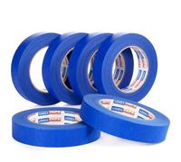 ADHES Cinta de Pintor, 24mm x 55m x 6rollos cinta adhesiva azul cinta