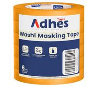 ADHES Cinta de Pintor Anti - UV 15 días, 19 mm x 55 m x 6 rollos