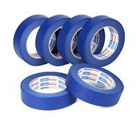 ADHES Cinta de pintor Cintas de Enmascarar para Pintura artes,azul,24mm x 55m,6rollo