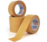 ADHES Marrón Cinta de embalaje de papel kraft 4 rollos de 50 mm x 40 m Cinta Adhesiva Para Paquetes Y Cajas Cinta de embalaje para paquetes