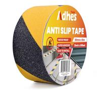 ADHES Negro Y Amarillo Cinta Adhesiva Antideslizante 50MM X 18M Escaleras Cinta Antideslizante Escaleras Suelos Y Rampas ProteccióN Para