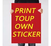 Adhesivo autoadhesivo de PVC personalizado: arte de pared personalizado, puede usar sus fotos, perfecto para decoración del hogar y pegatinas promocionales custom sticker 20X30cm