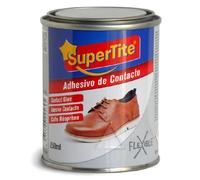 Adhesivo de contacto 250 ml COLA PEGAMENTO DE CONTACTO 250cc, Supertite. Pega: cuero, goma, plástico, corcho, madera, metal.