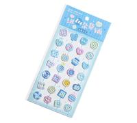 Adhesivo de espuma con botón de dibujos animados para botella de agua, bolígrafo, diario, planificador, álbum de fotos, cubierta de teléfono, álbumes de recortes, dibujos animados para pared