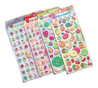 Adhesivo de espuma con temática de frutas para diario, planificador, álbum de fotos, álbumes de recortes, niños, motivacional para el aula, recompensar frutas