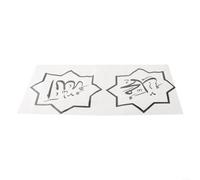 Adhesivo de pared de caligrafía árabe de PVC extraíble (2# S)