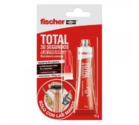 fischer - Pegamento de contacto universal transparente, adhesivo para muebles extrafuerte, 15gr, El embalaje puede variar