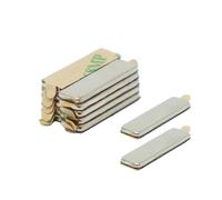 Adhesivo N42 Magnet de Neodimio Para Artes, Manualidades, Fabricación de Modelos, Bricolaje, Pasatiempos, Oficina Y Hogar - 20mm x 6mm x 1.5mm de Espesor - 1.6kg - Sur - Paquete de 10