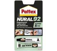 Adhesivo NURAL 92 Pegamento Reparador de Plásticos Secado Rápido 5 minutos Transparente 22ml Pattex