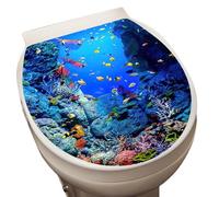 Adhesivo para Inodoro - Adhesivo de Pared de 30 x 35 cm, Adhesivportátil para Tapa de Asiento de Inodor, Adhsivo de PVC para Tapa de Asiento de Inodoro | Vinilos y murales ajustables con temática