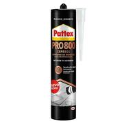 Pattex PRO800 Adhesivo de montaje para interiores y exteriores, pegamento extrafuerte multimaterial, pegamento fuerte de secado ultrarrápido, 1 cartucho x 390 g