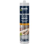 BOSTIK H505 MSP CRISTAL Transparente, Adhesivo-Sellador Universal de Altas Prestaciones, Alta Resistencia UV, Multifuncional, Aplicable en Superficies Húmedas, Interior y Exterior, Cartucho 290 ml