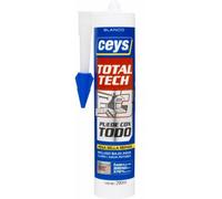 Adhesivo Sellador de Alta Polivalencia Ceys, con Exclusiva Tecnología TRIPOLYMER: PEGA, SELLA y REPARA cualquier Tipo de Material, en Interior como en Exterior y en Condiciones Extremas, Incluso Bajo
