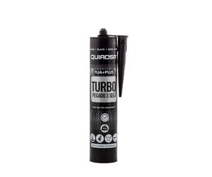 Adhesivo Sellador Fija + Todo Turbo Quiadsa Pegado en 3 Segundos en Tubo de Silicona, Apto para Superficies Húmedas, Pintable, Flexible y Aguanta hasta 400kg