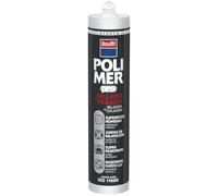 Adhesivo Sellador Polymer Pro Krafft, Resistente Polímero (poliuretano mejorado) en cartucho tipo silicona de 300ml, color: blanco, gris o transparente