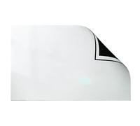 Adhesivos de pared para pizarra magnética, Papel de pizarra magnética autoadhesivo vinilo borrable, rosa y blanco, varios tamaños(White,100x180cm/39.37x70.87in)