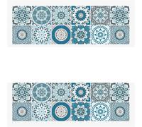 Adhesivos vintage para azulejos de baño. Adhesivos de pared for azulejos retro, cocina, baño, 24 piezas, multicolor, 10-20 cm(Color 2,20cmx20cmx24PCS)