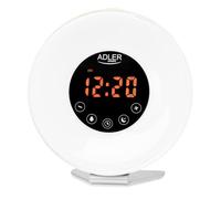 Adler AD 1916 Reloj Despertador, simulación del Amanecer, Sonidos Naturales, Radio FM, luz Ambiental