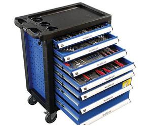 Adler carro de herramientas 217 piezas, almacenamiento profesional par