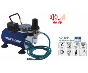 Adler compresor mini para aerógrafos, herramienta portátil para ilus