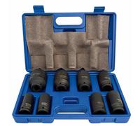 Adler impact wrench adapter set 3/4" with 8 pieces, durable for heavy-duty tasks, includes 3-year warranty and EAN 5907683151966, perfect impact wrench adapter for efficient performance.