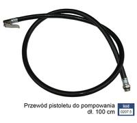 Adler manguera para pistola de inflado con manómetro 100cm, herramien